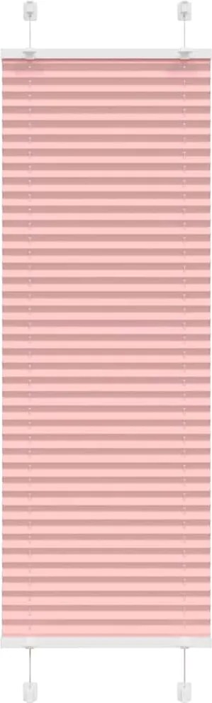 vidaXL pliszírozott redőny rózsaszín 40x100 cm szövetszélesség 39,4 cm