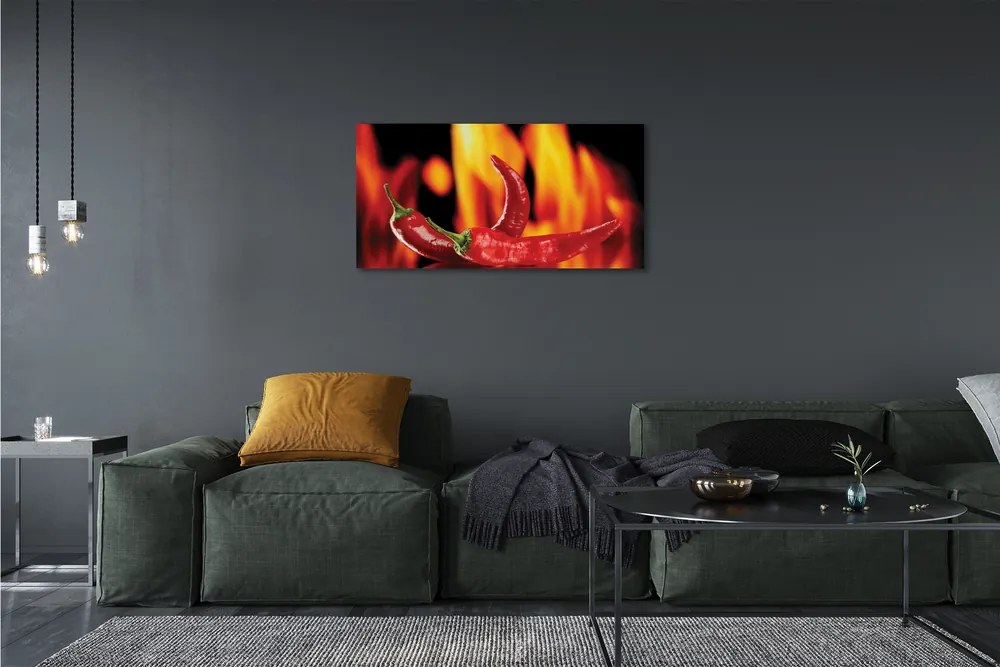 Canvas képek csípős paprika 140x70 cm