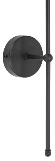 Fali lámpa MADELA 1xE14/40W/230V juta/fekete