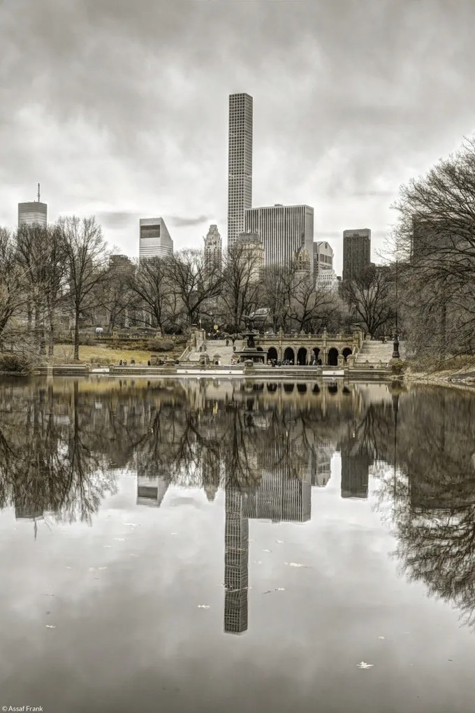 Poszter 20x30cm Alsó-Manhattan panoráma a Central Parkból 2, Assaf Frank