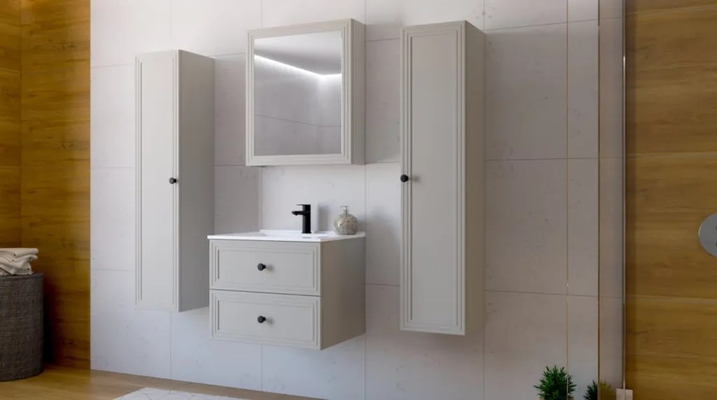 TORETO Mosdószekrény 60 cm kasmír