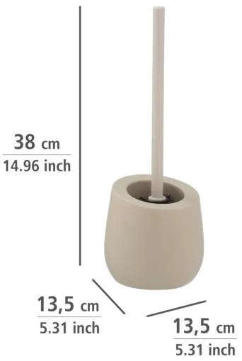WENKO 24136100 - BADI WC-kefe 13,5 x 38 cm, bézs