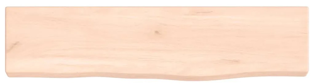 kezeletlen tömör tölgyfa fali polc 40 x 10 x 2 cm