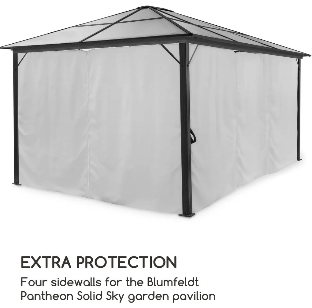 Blumfeldt Pantheon Solid Sky, pavilon oldalfalai 3 × 4, 4 db, 140 g / m²
