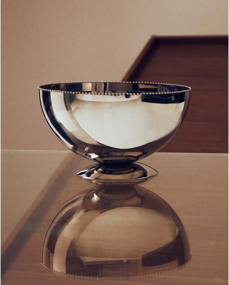 Ezüstszínű rozsdamentes acél tál ø 25,5 cm Nirela – Kave Home