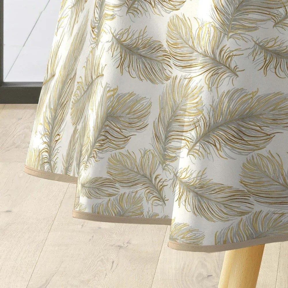 Lemosható asztalterítő ø 160 cm Plumina – douceur d'intérieur