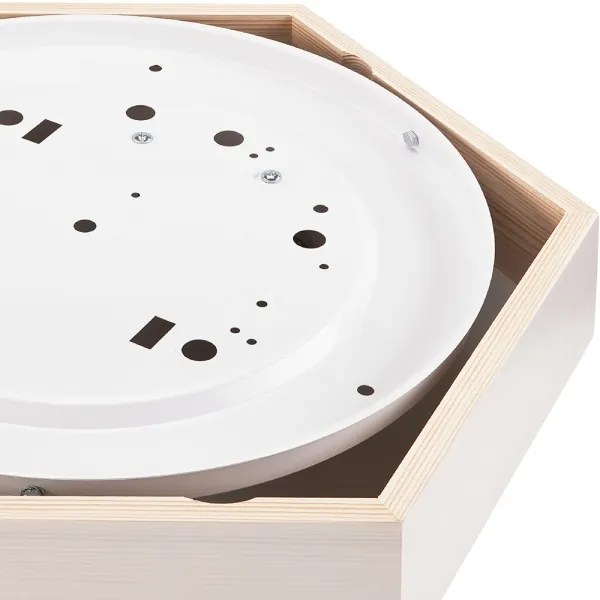 Mennyezeti lámpa HEX 2xE27/60W/230V á. 43 cm fenyő fehér