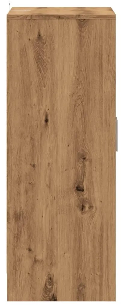 kézműves tölgy színű szerelt fa cipősszekrény 60 x 35 x 92 cm
