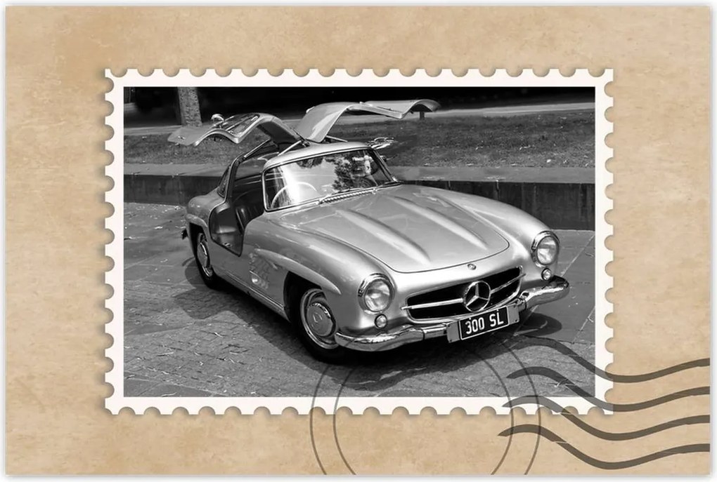 Poszterek 120x80 Mercedes Gullwing 300SL