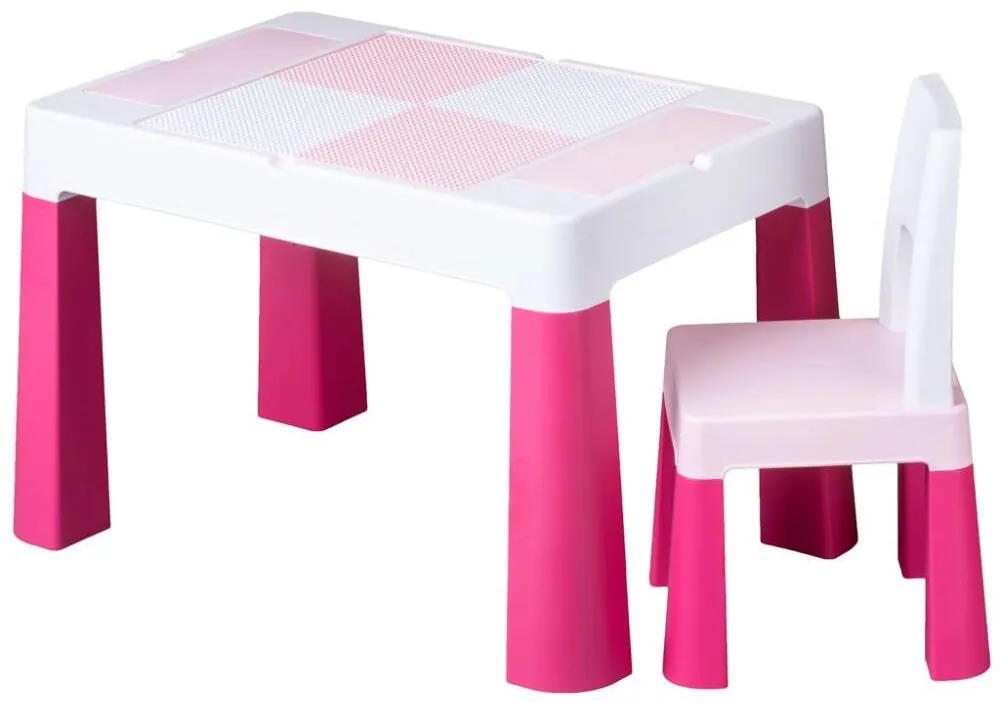 Gyerek szett asztalka székkel Multifun pink