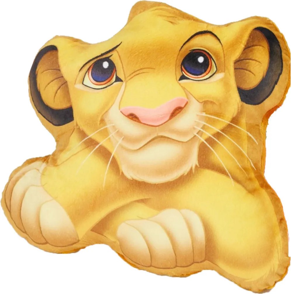Disney Az Oroszlánkirály Cute formapárna, díszpárna 38x35 cm Velúr