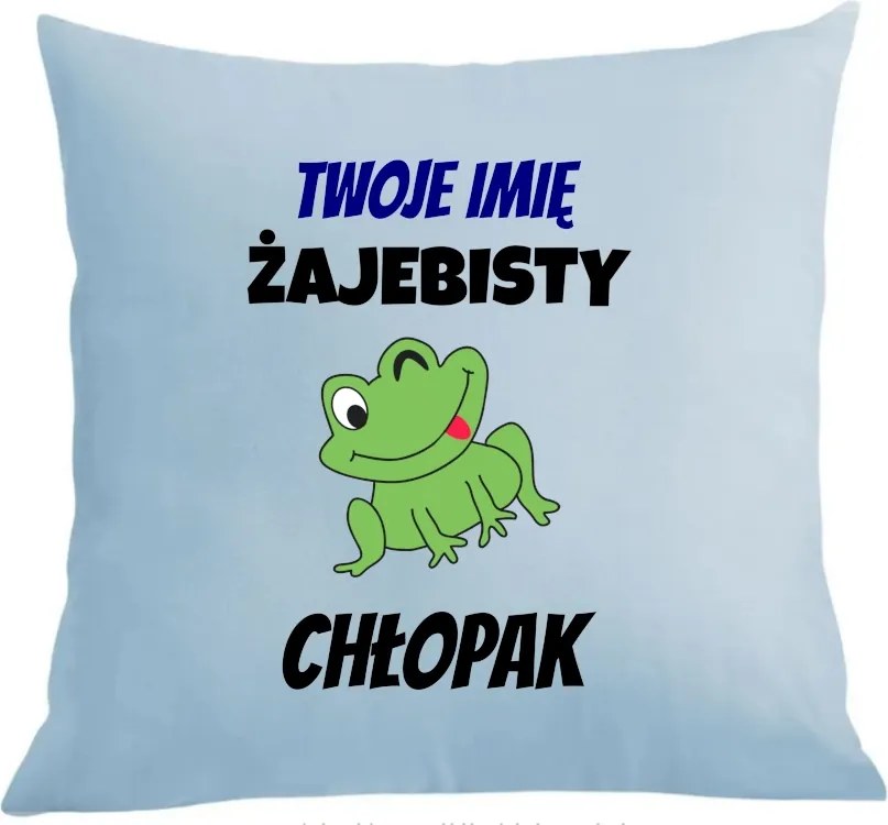 Párna párnahuzat Ajándék Név Békás Fiú Nap