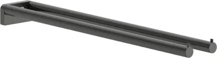 Hansgrohe AddStoris S törülközőtartó csiszolt fekete króm színű 41787340