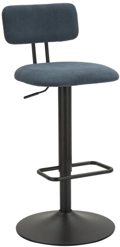 Bárszék liftes világos navy 41x47,5x85-106,5(ülés 61-83) készlet 2db
