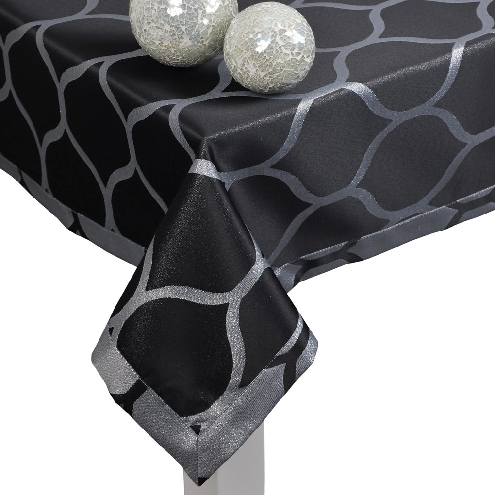 Abrosz Casablanca Lux 110x150 fekete-ezüst