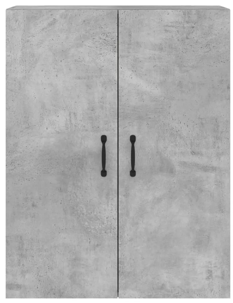 2 db betonszürke szerelt fa falra szerelhető szekrény