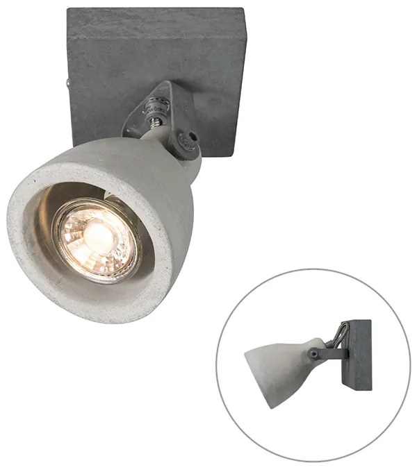 Ipari reflektor szürke beton 1-lámpás - Creto