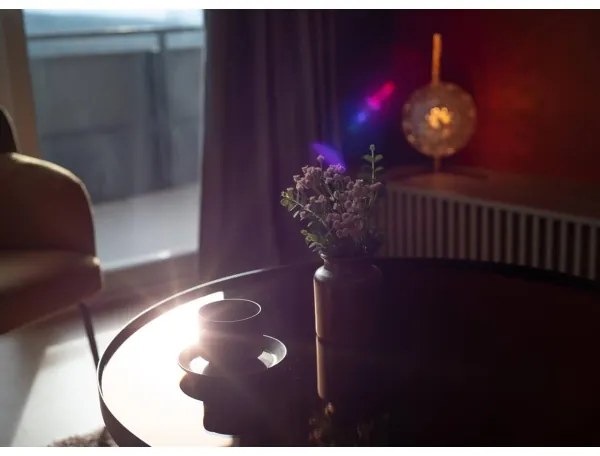 Klausen 108003 - Asztali lámpa JUNO 1xE27/7W/230V bézs/arany