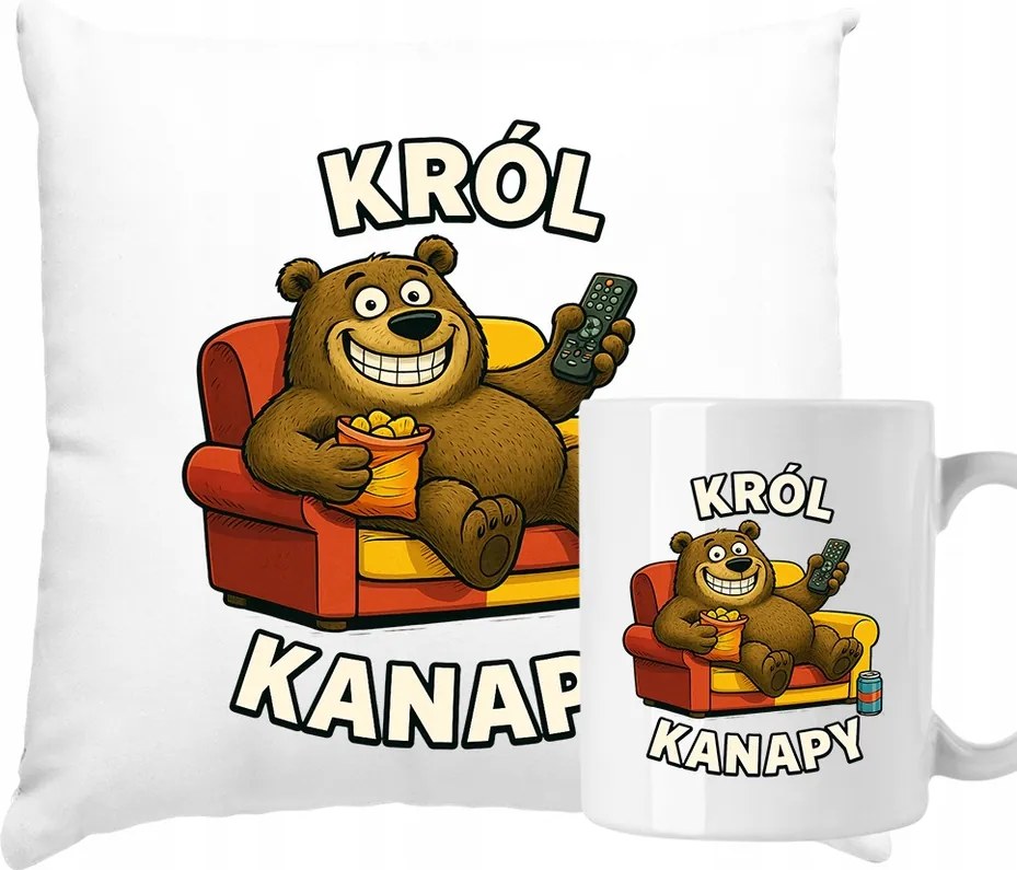 Bögre Párna szett Kanapék Királya ajándék szett