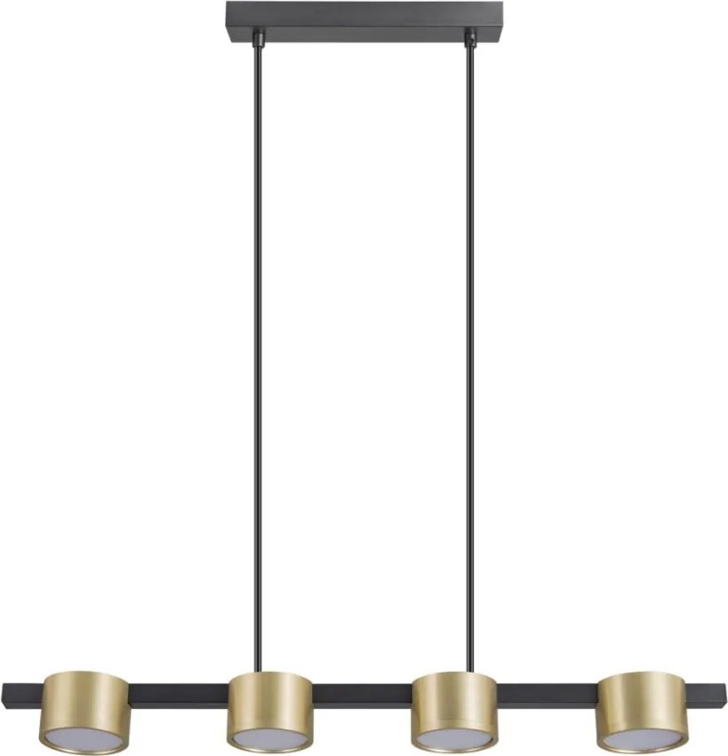 POLUX 327338 MIRELLA Modern Led Függesztett Lámpa Fekete, Arany GX53 IP20