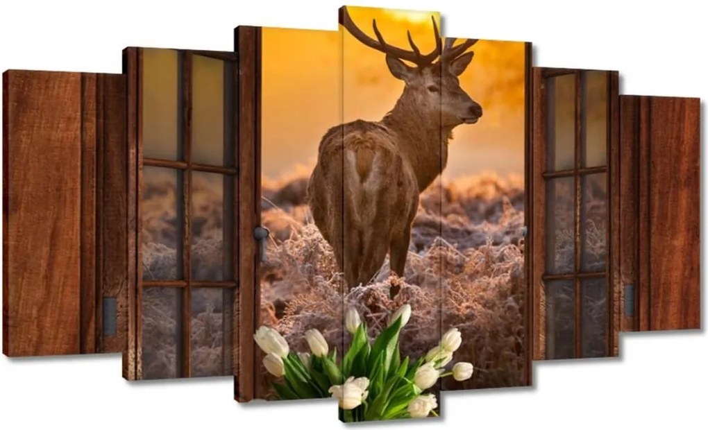 Képek 140x80 Méltóságteljes szarvas a réten