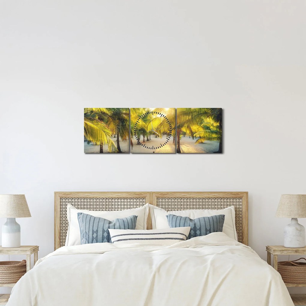 Kép - Nő a pálmafáknál (órával) (90x30 cm)