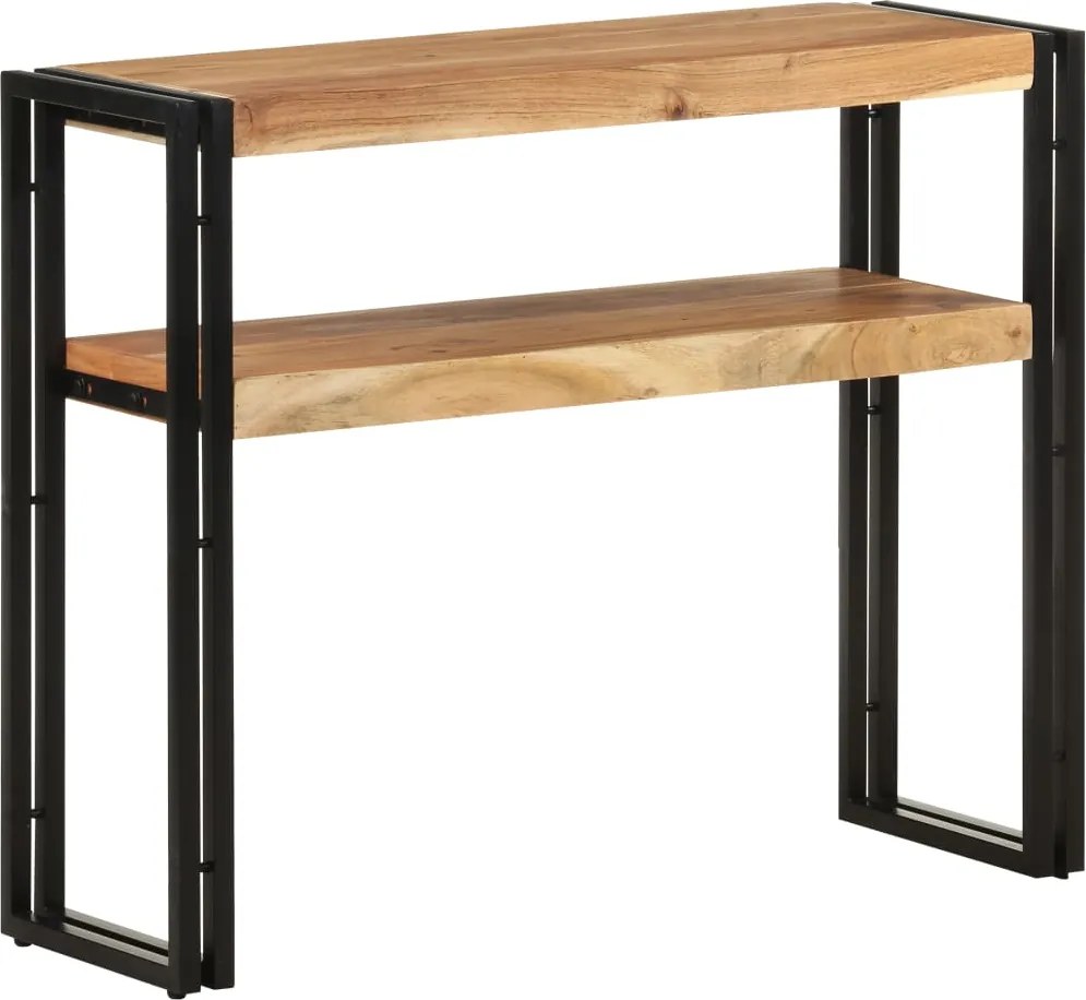 vidaXL tömör akácfa tálalóasztal 90 x 30 x 75 cm