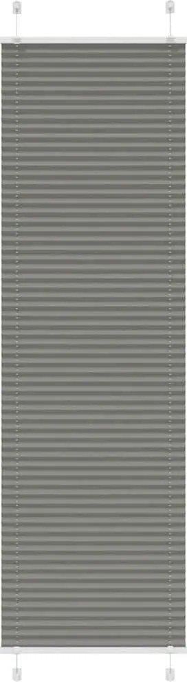 vidaXL pliszírozott redőny antracit 65x200 cm szövetszélesség 64,4 cm