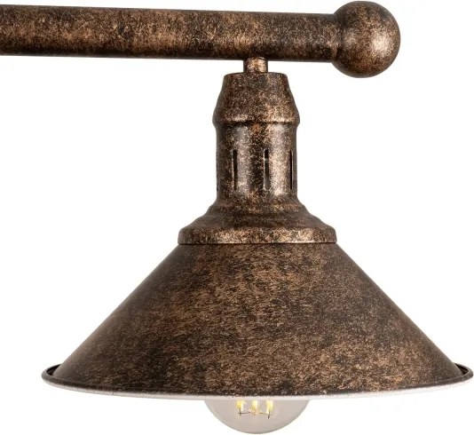 BRILAGI - Rúdra szerelt csillár FORGE 3xE27/60W/230V patinás/rézszínű