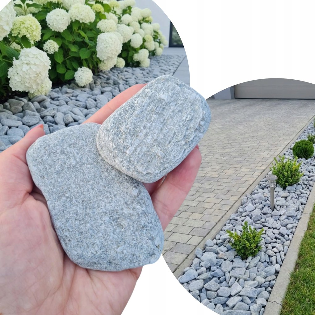 Szürke Kerti Dekorációs Kő Fish Grey Szürke 5kg 3-10cm