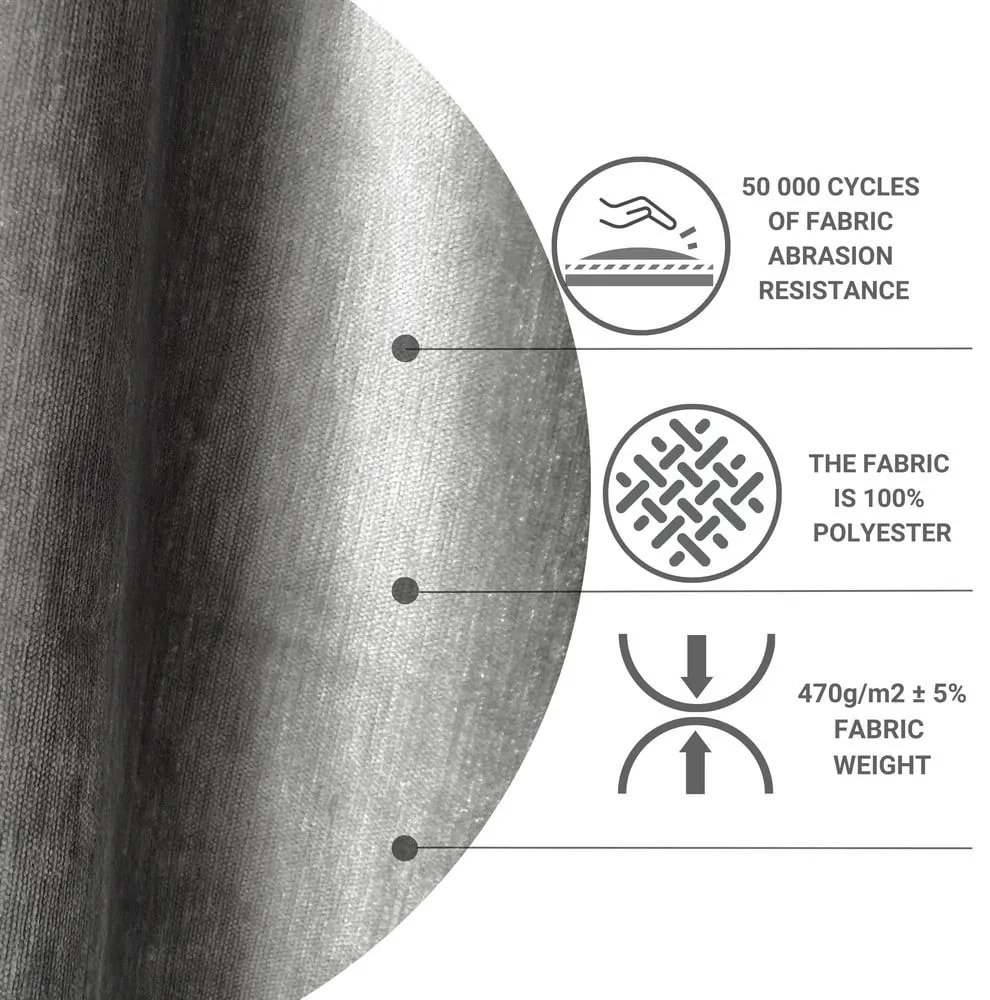 Szürke kárpitozott ágyneműtartós franciaágy 160x200 cm Musca – Maison de Rêve