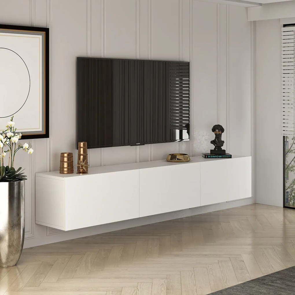 TV asztal West White