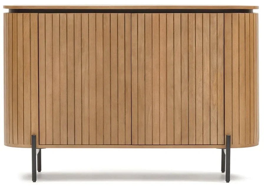 Natúr színű mangófa alacsony komód 120x80 cm Licia – Kave Home