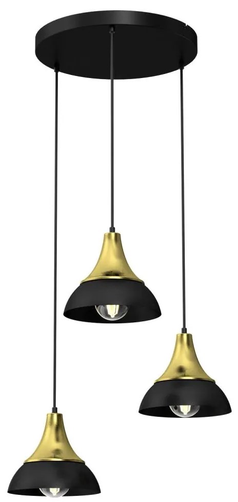 Csillár zsinóron NERGIS 3xE27/60W/230V