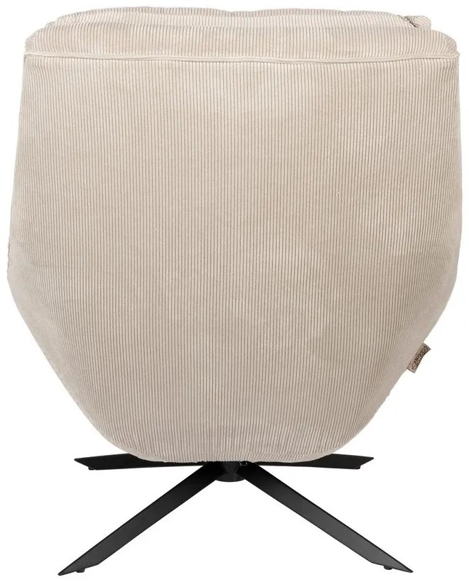 Fehér bársony fotel Vince – Dutchbone