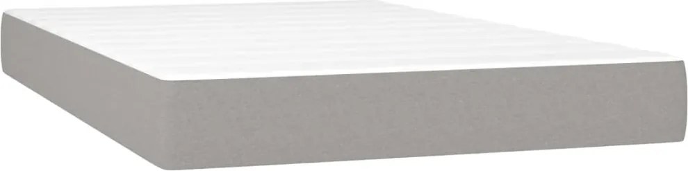 vidaXL világosszürke szövet zsebrugós ágymatrac közepes keménységű 120x200x20 cm
