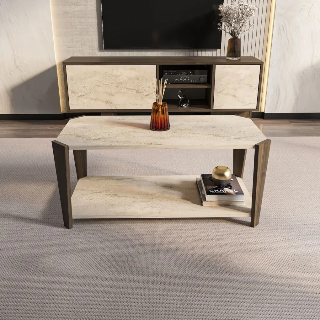 Monao - Walnut, Travertine