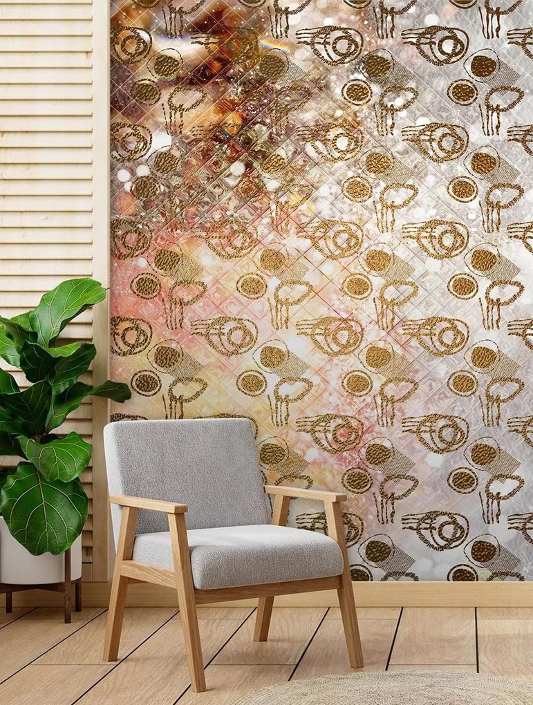 Gario Fotótapéta Arany formák Anyag: Vlies, Méret: 150 x 210 cm