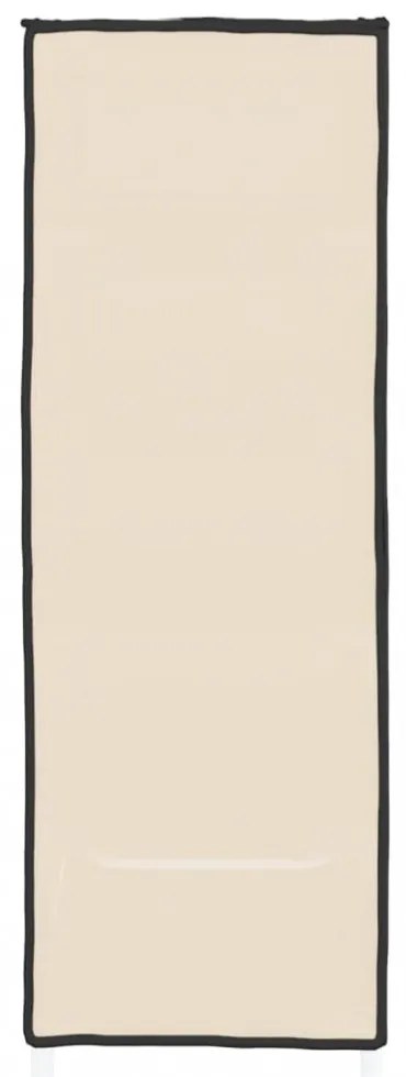 krémszínű szövet cipősszekrény 60 x 28 x 90 cm