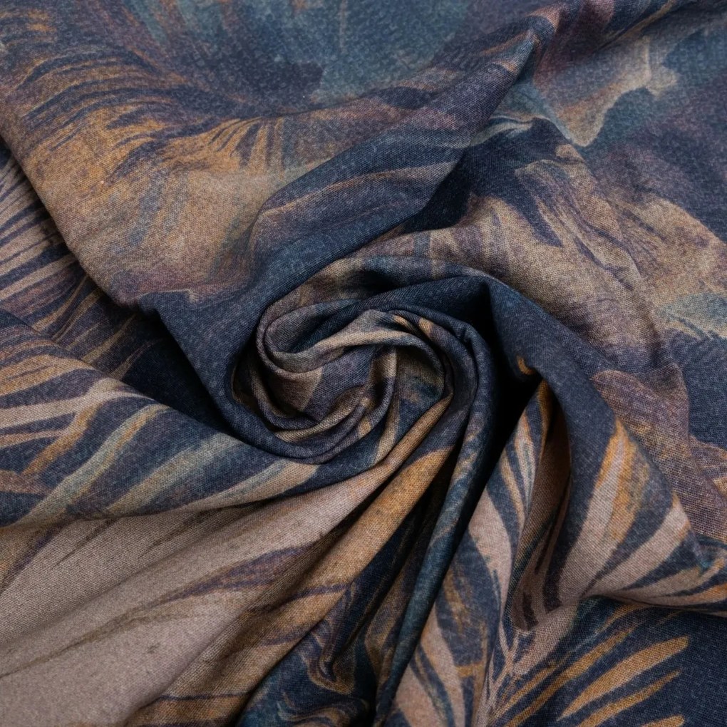 Vízlevelek ágyneműhuzat pamut és len keverékből, 220 x 200 cm, 2x 70 x 80 cm