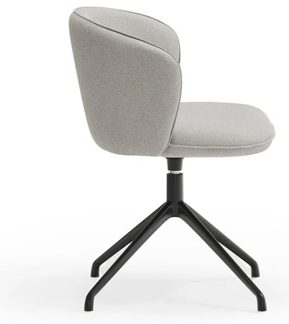 Világosszürke kárpitozott étkezőfotel szett 2 db-os Add – Teulat