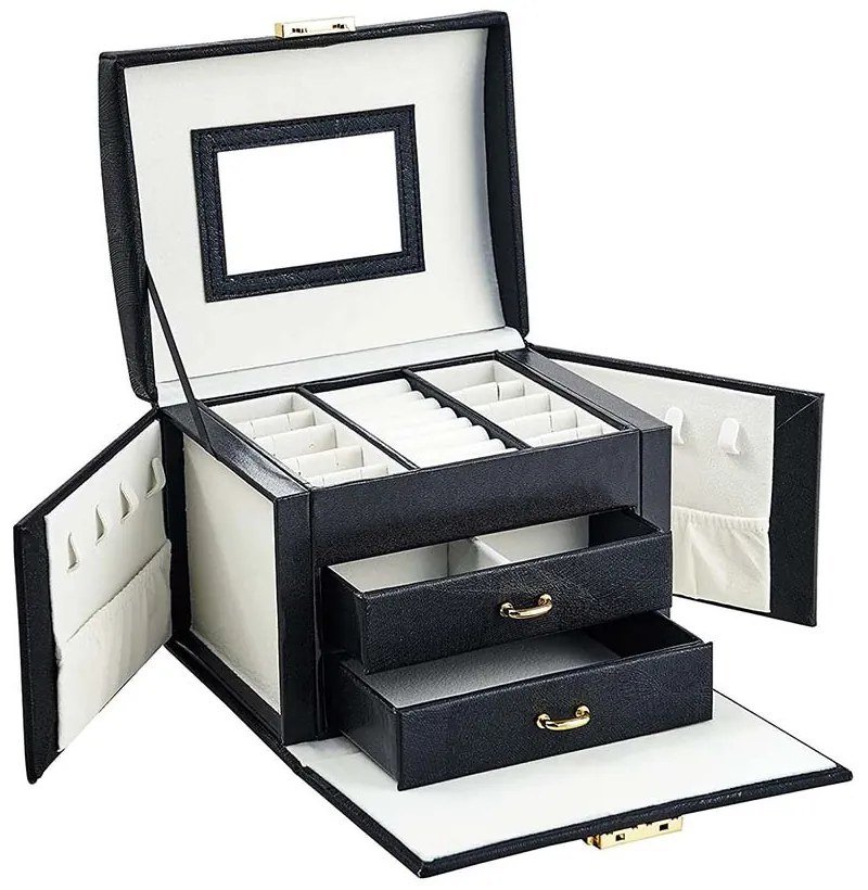 Ékszertartó táska, több színben-fekete