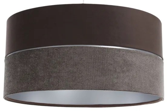 Csillár zsinóron TWIST 1xE27/60W/230V barna/ezüst