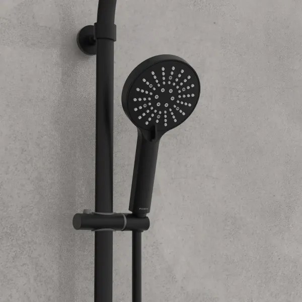 Schütte 60076 - MADURA FRESH termosztátos zuhanyszett, fekete