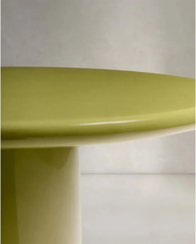 Beton kerek kerti dohányzóasztal ø 85 cm Albanella – Kave Home