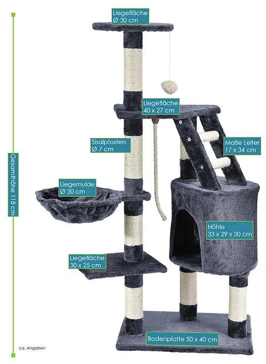 Kaparófa "Buffy" szürke