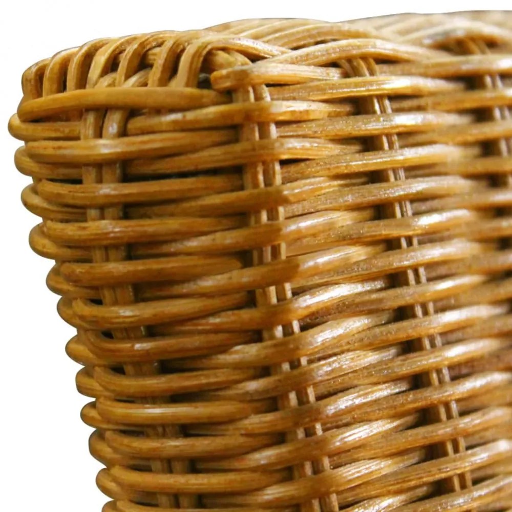 vidaXL 2 db barna természetes rattan étkezőszék