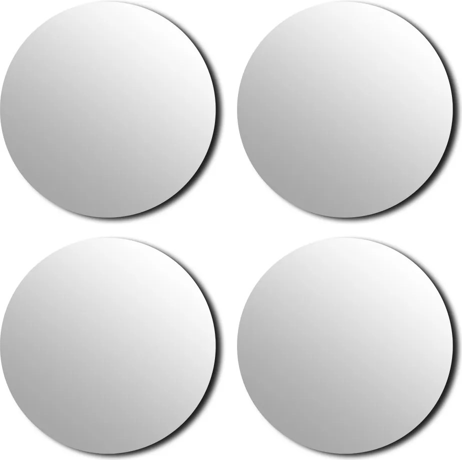 4 db-os öntapadós tükör szett 30 cm kör