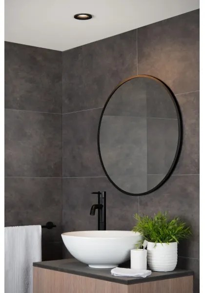 Lucide09923/01/30-Fürdőszobai beépíthető lámpa ZIVA 1xGU10/50W/230V IP44 fekete