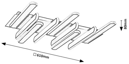 Rabalux 71049 - LED mennyezeti lámpa SINDRI LED/46W/230V